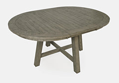 Telluride Driftwood Round Counter Dining Table w/ 4 Uph Stools - Ornate Home