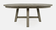 Telluride Driftwood Round Dining Table w/ 4 Uph Chairs - Ornate Home