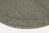 Telluride Driftwood Round Dining Table w/ 4 Uph Chairs - Ornate Home