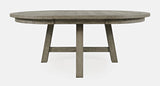Telluride Driftwood Round Dining Table w/ 6 Uph Chairs - Ornate Home