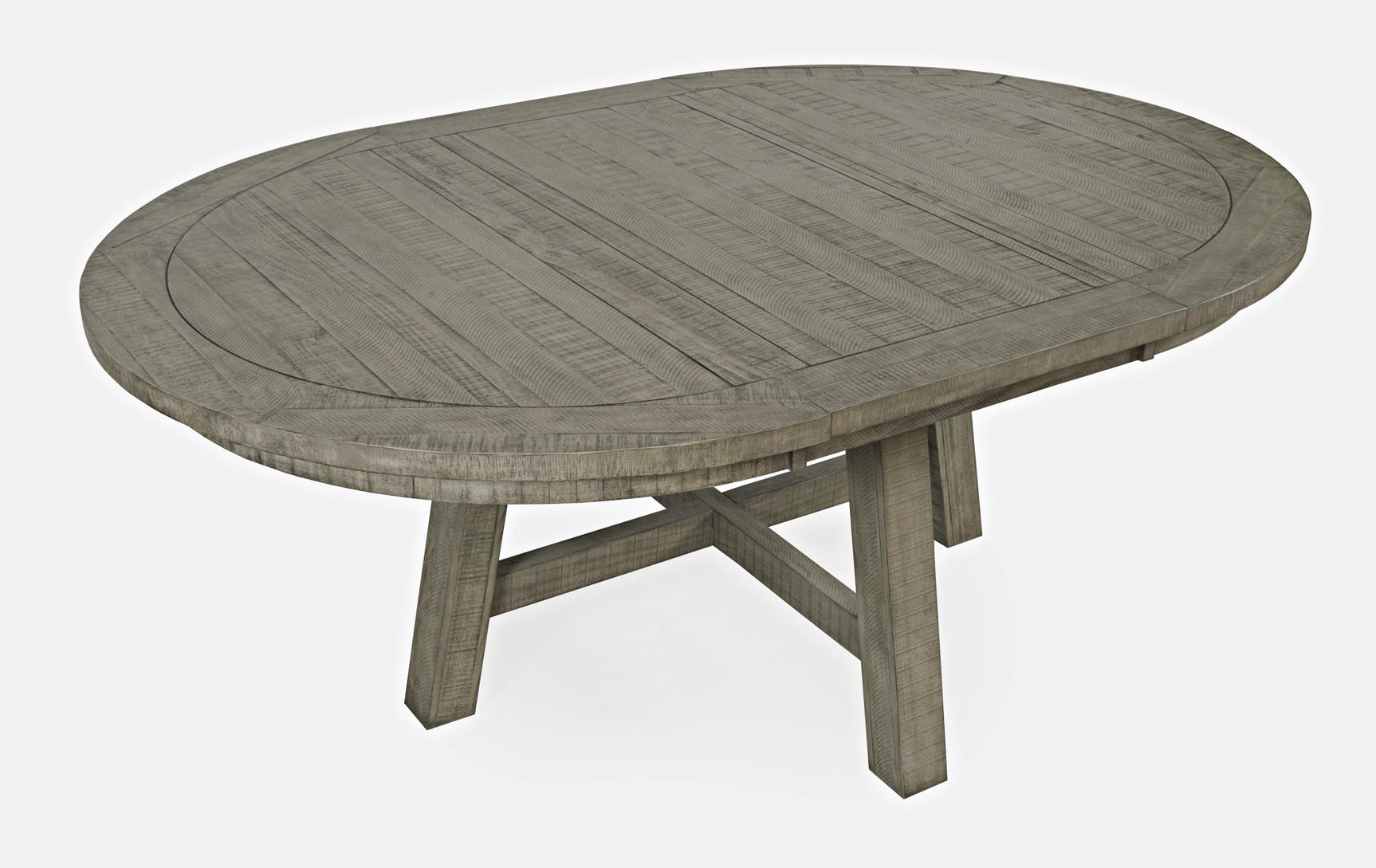 Telluride Driftwood Round Dining Table w/ 6 Uph Chairs - Ornate Home