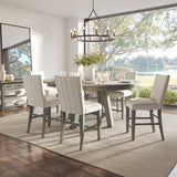 Telluride Driftwood Round Ext Counter Dining Table - Ornate Home