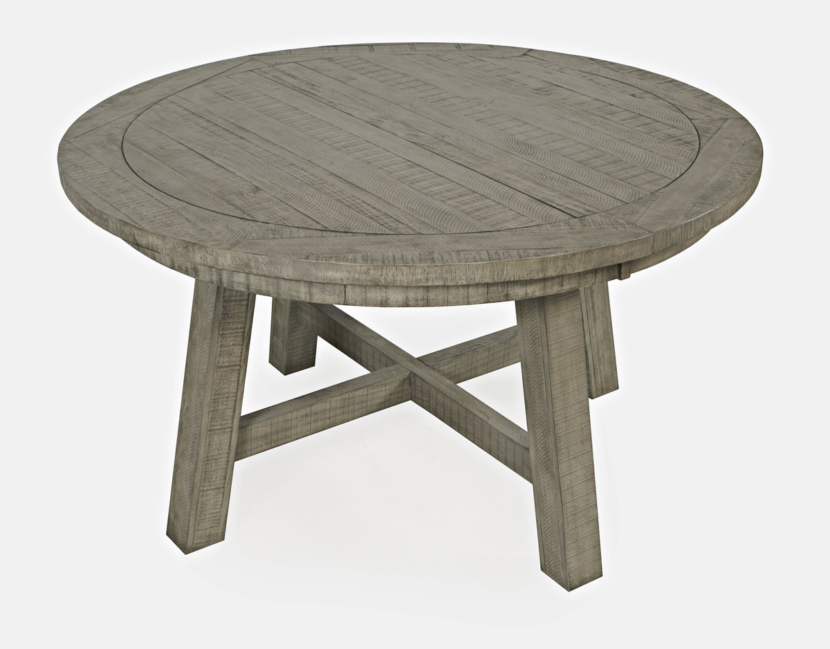 Telluride Driftwood Round Ext Dining Table - Ornate Home