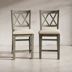 Telluride Driftwood Stool (Set of 2) - Ornate Home