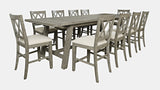 Telluride Driftwood Trestle Counter Dining Table w/ 10 Stools - Ornate Home