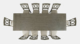 Telluride Driftwood Trestle Counter Dining Table w/ 10 Stools - Ornate Home