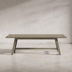 Telluride Driftwood Trestle Counter Dining Table w/ 4 Stools - Ornate Home