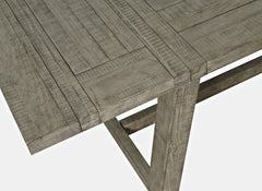Telluride Driftwood Trestle Counter Dining Table w/ 4 Stools - Ornate Home