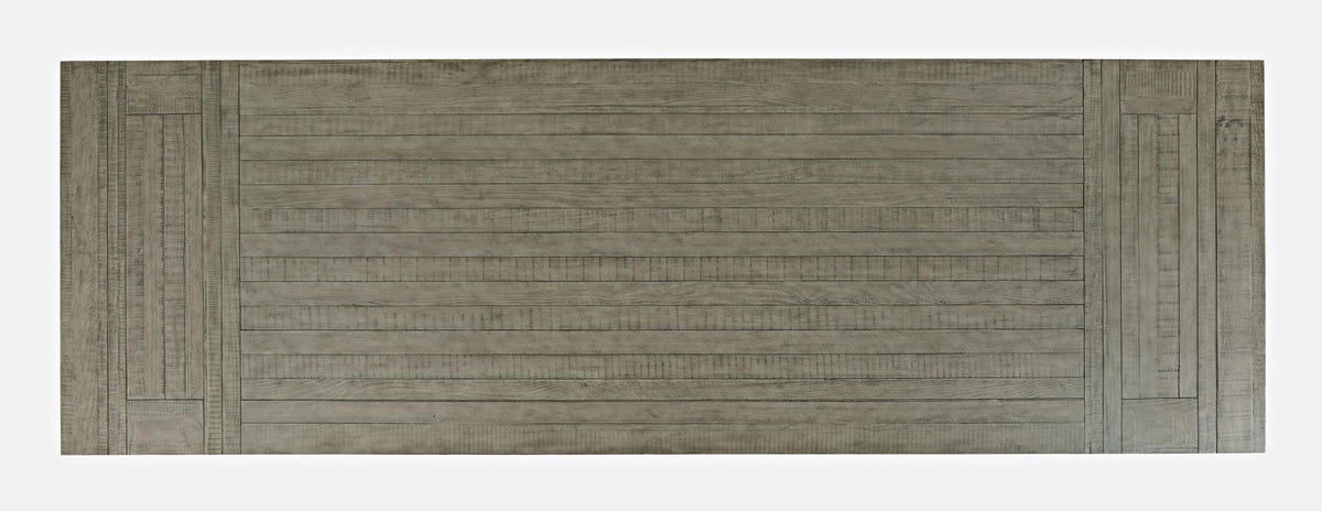 Telluride Driftwood Trestle Counter Dining Table w/ 4 Stools - Ornate Home