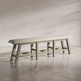 Telluride Driftwood Trestle Counter Dining Table w/ 4 Stools, Bench - Ornate Home