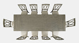 Telluride Driftwood Trestle Dining Table w/ 10 Chairs - Ornate Home