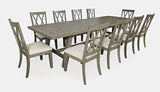 Telluride Driftwood Trestle Dining Table w/ 10 Chairs - Ornate Home