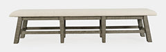 Telluride Driftwood Trestle Dining Table w/ 6 Chairs, Bench - Ornate Home