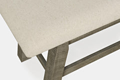 Telluride Driftwood Trestle Dining Table w/ 6 Chairs, Bench - Ornate Home