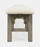 Telluride Driftwood Trestle Dining Table w/ 4 Chairs, Bench - Ornate Home
