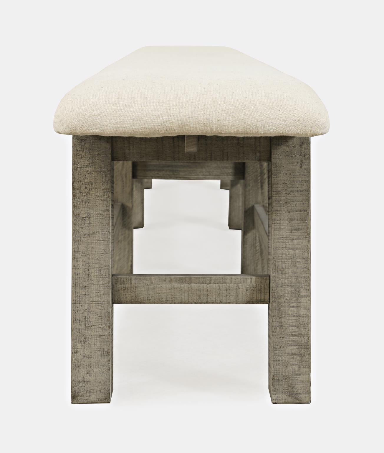 Telluride Driftwood Trestle Dining Table w/ 4 Chairs, Bench - Ornate Home