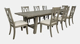Telluride Driftwood Trestle Dining Table w/ 8 Chairs - Ornate Home