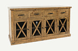 Telluride Gold 4 Drawer Sideboard - Ornate Home