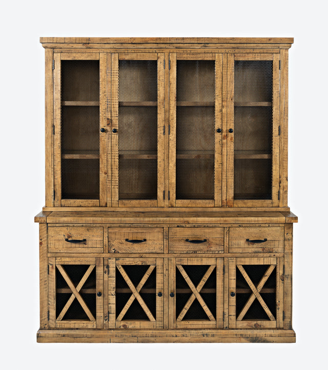 Telluride Gold Hutch Server w/ Light - Ornate Home