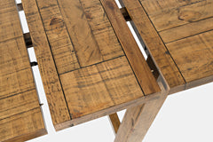 Telluride Gold Trestle Counter Dining Table w/ 4 Stools, Bench - Ornate Home