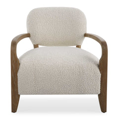 Telluride White Natural Shearling Accent Chair - Ornate Home