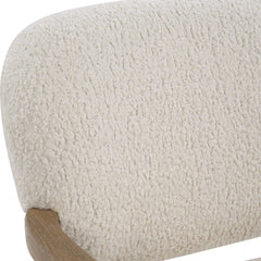 Telluride White Natural Shearling Accent Chair - Ornate Home