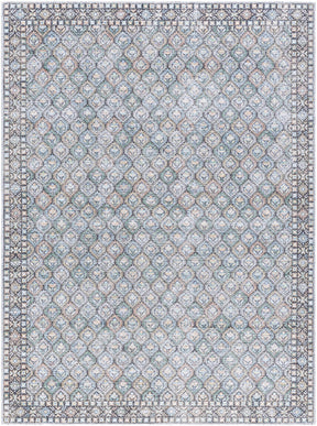Telma Medium Green Washable Area Rug - Ornate Home
