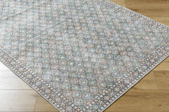 Telma Medium Green Washable Area Rug - Ornate Home