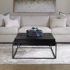 Telone Black Modern Coffee Table - Ornate Home