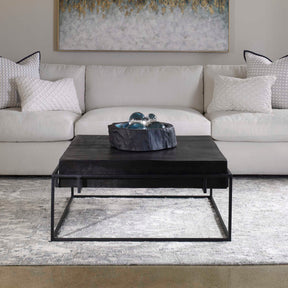 Telone Black Modern Coffee Table - Ornate Home