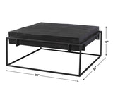 Telone Black Modern Coffee Table - Ornate Home