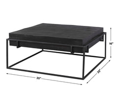 Telone Black Modern Coffee Table - Ornate Home