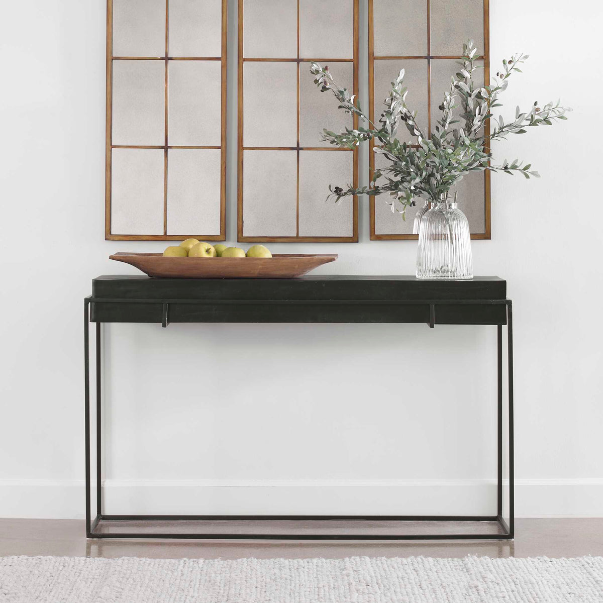 Telone Black Modern Console Table - Ornate Home