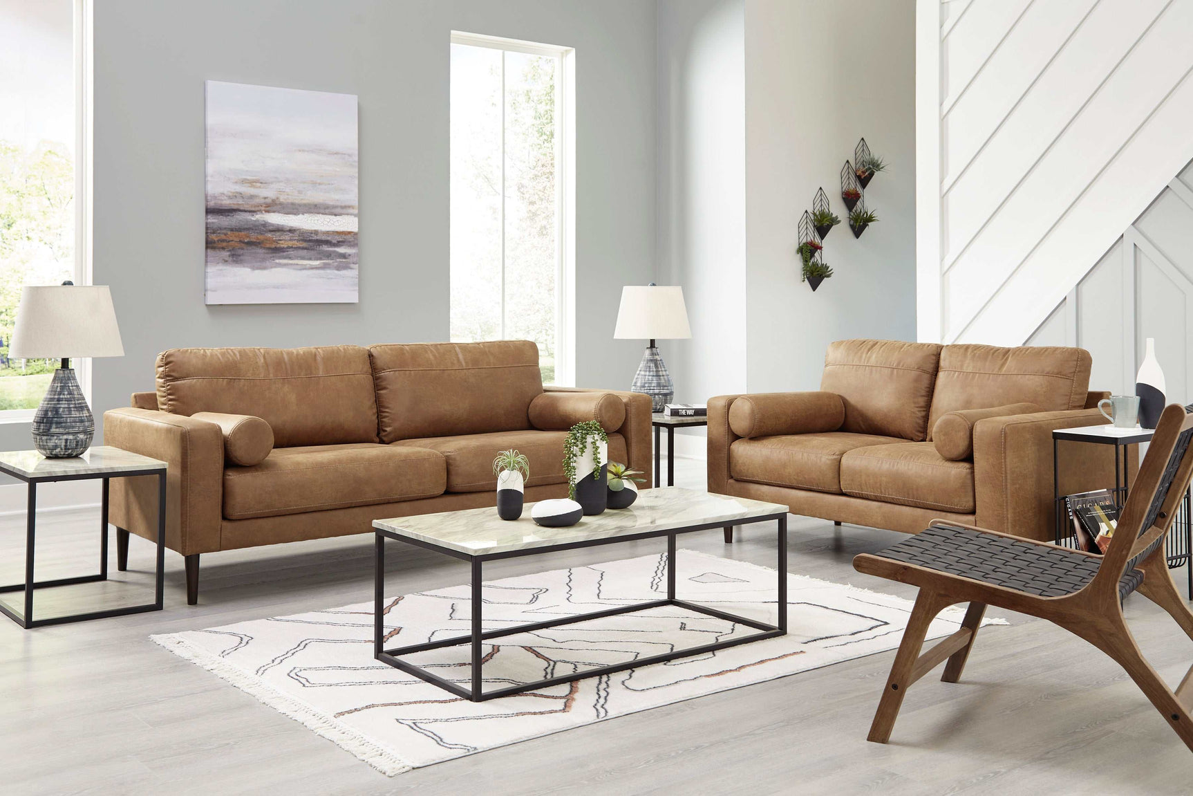 Telora Caramel Living Room Sets (Online Special Price) - Ornate Home