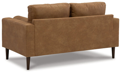 Telora Caramel Loveseat - Ornate Home