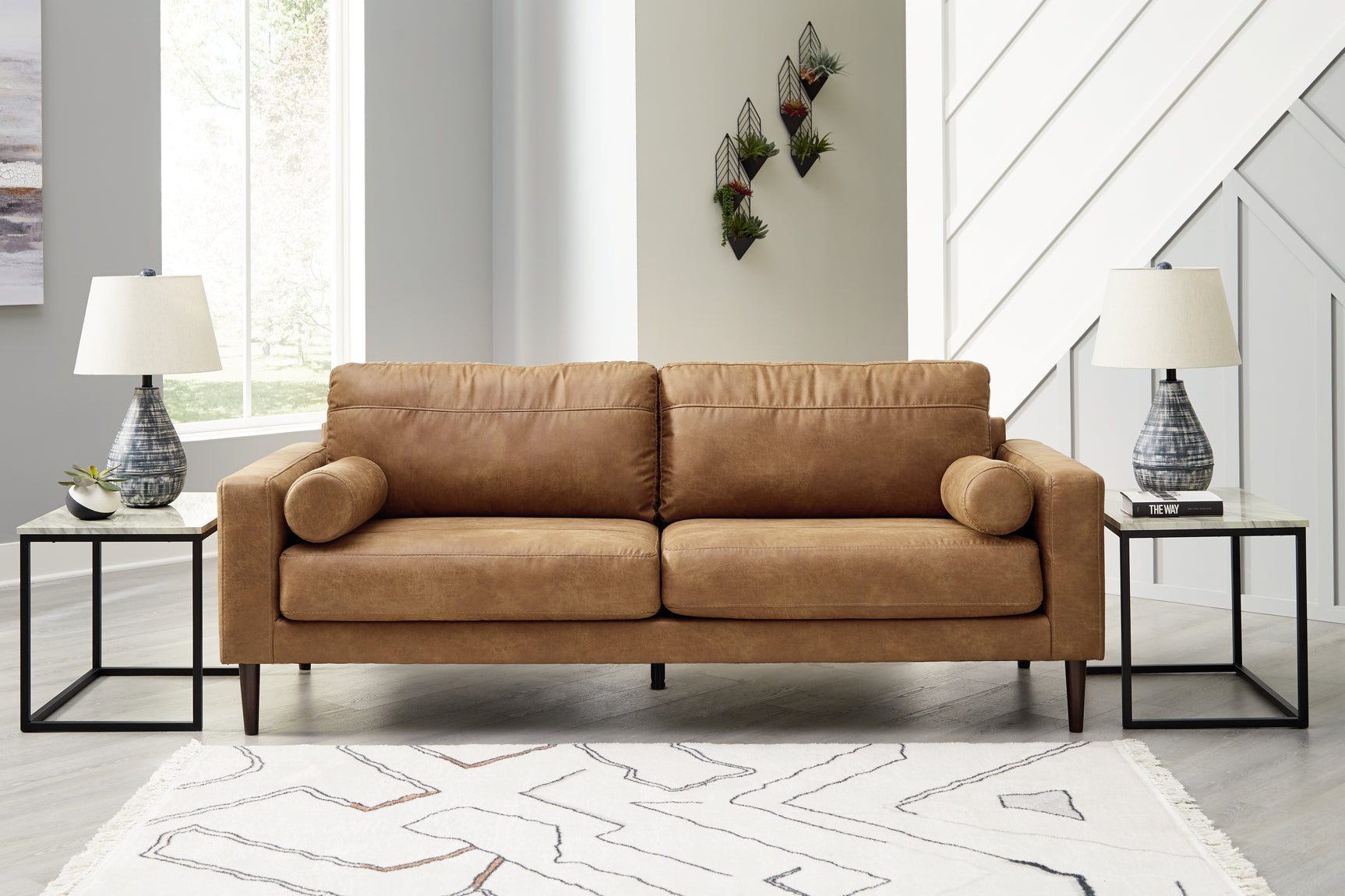 Telora Caramel Sofa, Loveseat, Chair and Ottoman (Online Special Price) - Ornate Home