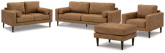 Telora Caramel Sofa, Loveseat, Chair and Ottoman - Ornate Home