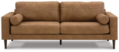 Telora Caramel Sofa, Loveseat, Chair and Ottoman - Ornate Home