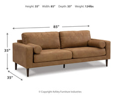 Telora Caramel Sofa, Loveseat, Chair and Ottoman - Ornate Home