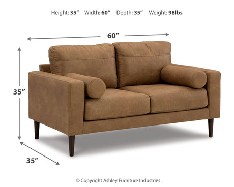 Telora Caramel Sofa, Loveseat, Chair and Ottoman - Ornate Home