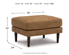 Telora Caramel Sofa, Loveseat, Chair and Ottoman - Ornate Home