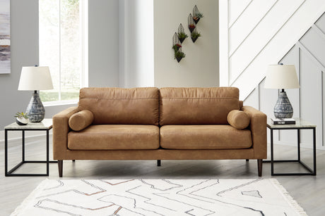 Telora Caramel Sofa, Loveseat, Chair and Ottoman - Ornate Home