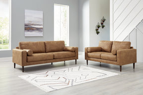 Telora Caramel Sofa and Loveseat - Ornate Home