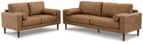 Telora Caramel Sofa and Loveseat - Ornate Home