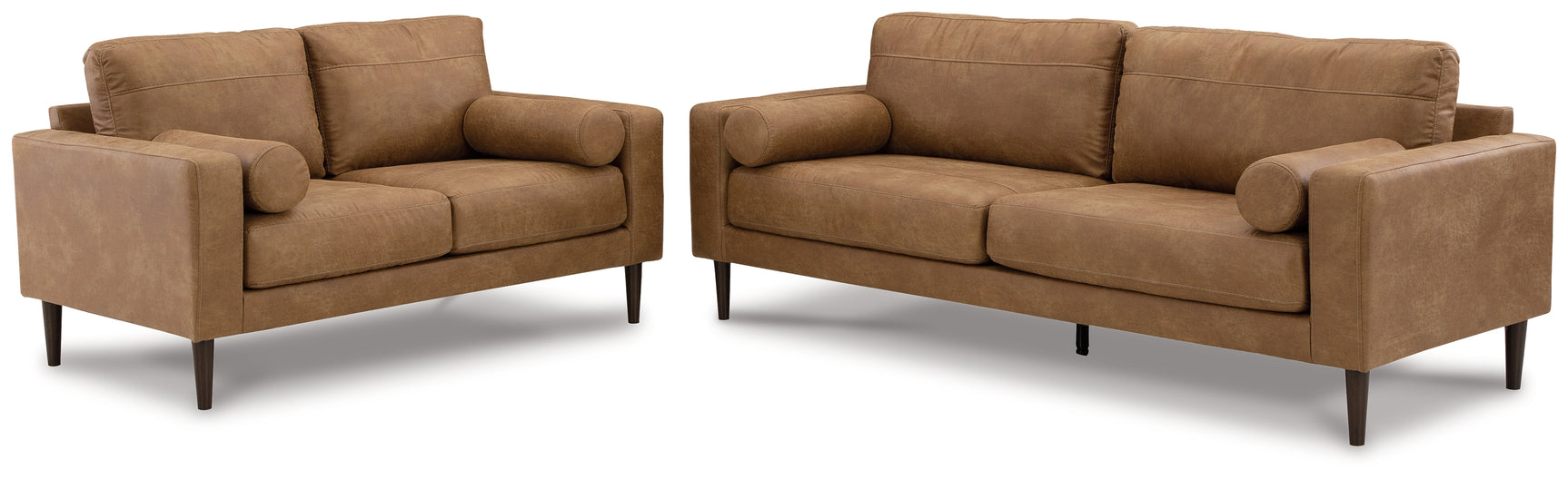 Telora Caramel Sofa and Loveseat - Ornate Home