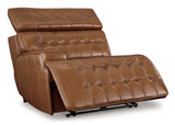 Temmpton Chocolate 3-Piece Corner Power Reclining Sectional Sofa (Online Special Price) - Ornate Home