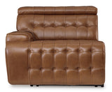 Temmpton Chocolate 3-Piece Corner Power Reclining Sectional Sofa (Online Special Price) - Ornate Home
