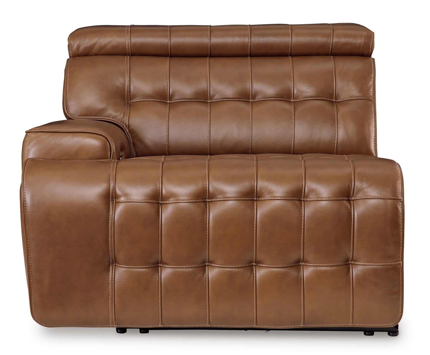 Temmpton Chocolate 3-Piece Power Reclining Sectional Loveseat with Console (Online Special Price) - Ornate Home
