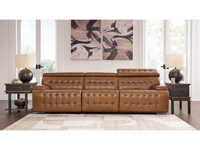 Temmpton Chocolate 3-Piece Power Reclining Sectional Sofa - Ornate Home