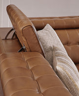 Temmpton Chocolate 4-Piece Reclining Sectional - Ornate Home